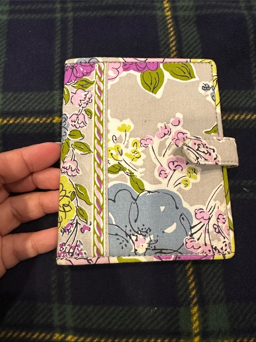 Vera Bradley Floral Card Holder Wallet in Pink, Gray, Green, Blue
